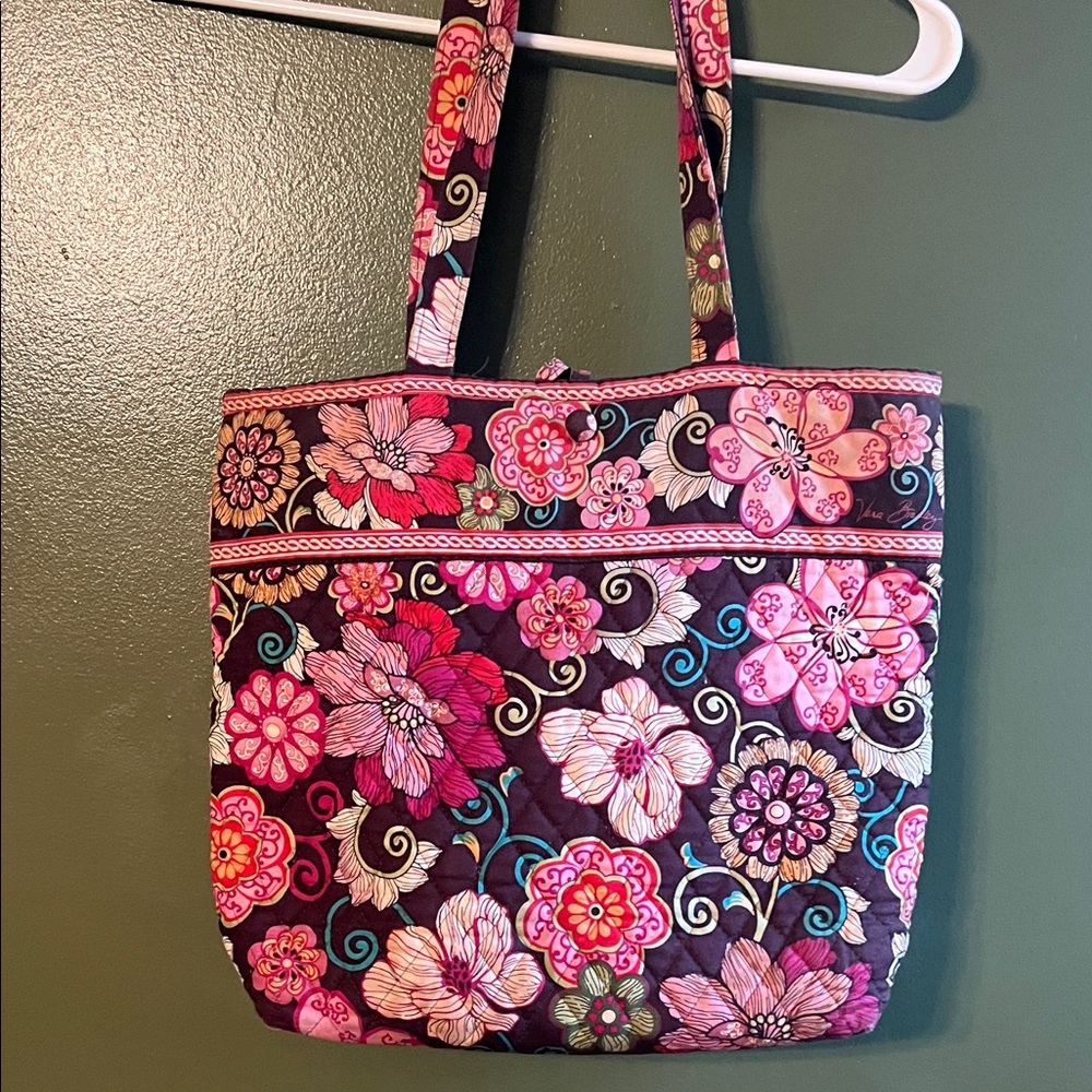 Vera Bradley Vibrant Floral Tote with matching Wallet